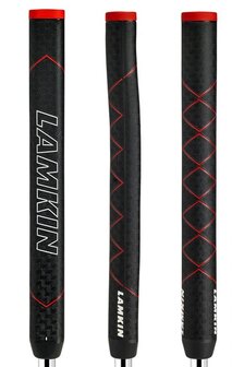 Putter Grip Lamkin Sink Rubber Straight Zwart Rood