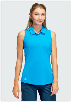 Adidas Ultimate Mouwloze Polo Kobalt