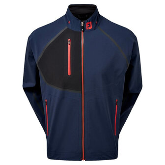 Footjoy HydroTour Golfjas Navy Zwart Rood