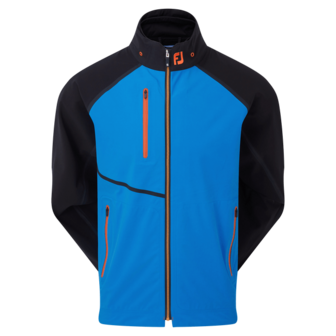 Footjoy HydroTour Golfjas Zwart Blauw Oranje