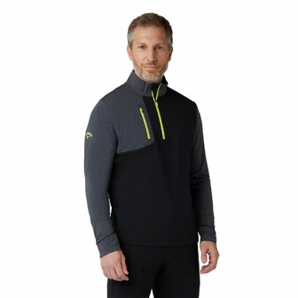 Callaway Aquapel Mixed Media 1/4 Zip Pullover Caviar