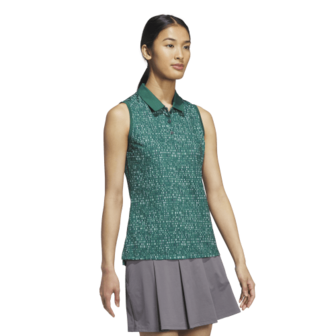 Adidas W UlT Printed Mouwloze Dames Polo Groen