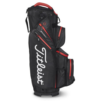 Cartbag Titleist Cart 14 StaDry Black Red | 2023