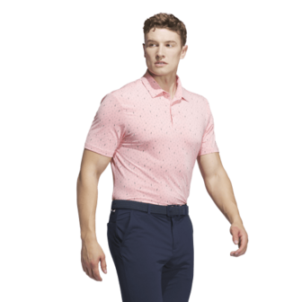 Adidas ULT365 All Over Print Heren Golfpolo Roze 