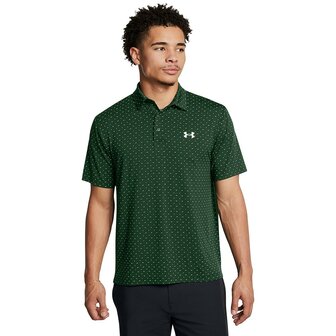 Under Armour Playoff Golfpolo 3.0 Printed-Forest Green