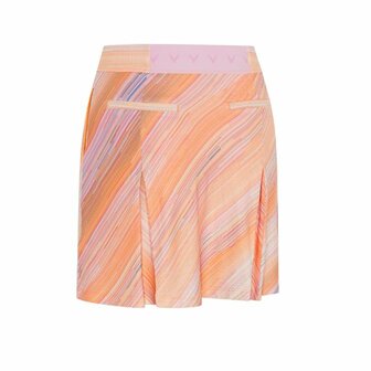 Callaway Striped Print Pleated 17&Prime; Golf Skort