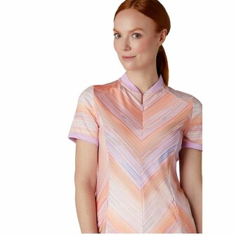 Callaway Dames Golf Jurk Stripe Print Papaya