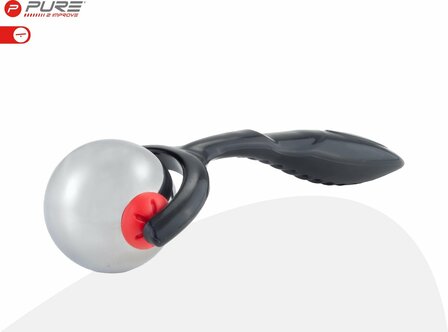 Pure2Improve Koud massagebal roller met handgreep