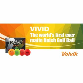 Volvik Vivid Golfballen Rood