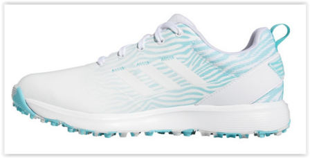 Adidas W S2G  SL Golfschoenen Wit Turquiose