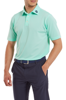 Footjoy Stretch Pique Heren Polo Shirt Sea Glass