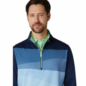 Callaway Colour Block 1/4 Zip Base Layer Golf Top Peacoat