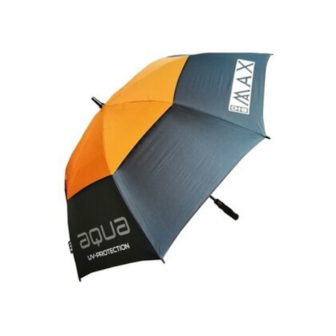 Big Max Aqua UV Golf Paraplu Charcoal Oranje