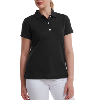 Footjoy Stretch Pique Dames Polo Shirt Zwart