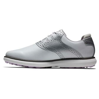 Golfschoenen Dames Footjoy Traditions Wit Zilver Spikeless