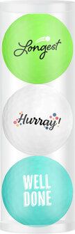 Golfballen Gift Set Longest - Hurray - Well Done