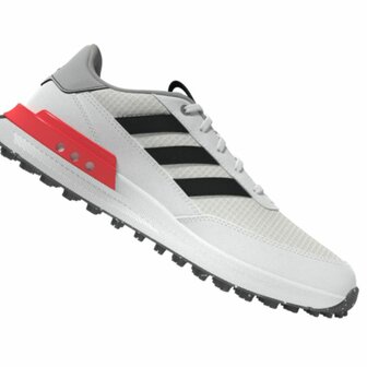 Adidas S2G SL 24 Kindergolfschoenen Wit Zwart Rood