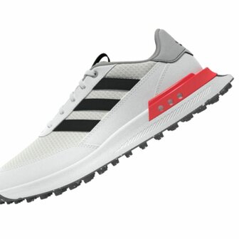 Adidas S2G SL 24 Kindergolfschoenen Wit Zwart Rood