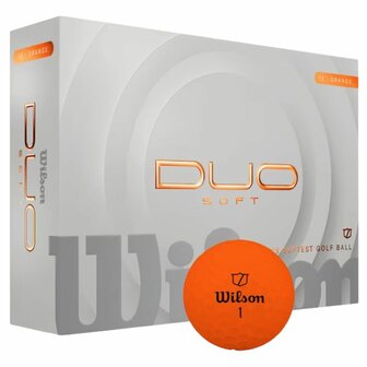 Wilson Staff Duo Soft Golfballen Oranje 2025