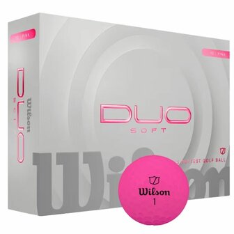 Wilson Staff Duo Soft Golfballen Pink 2025