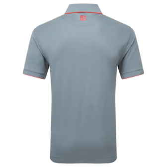 Footjoy Stretch Pique Heren Polo Shirt Flint/Hibiscus