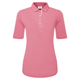 FootJoy Half-Sleeve Solid Pique Dames Roze