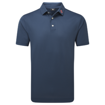 Footjoy Stretch Pique Heren Polo Shirt Dark Denim