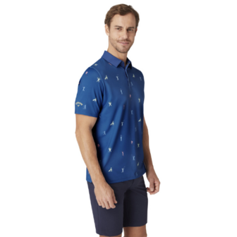 Callaway Time Lapse Polo Heren Galaxy Blue