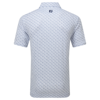 FootJoy Figure Print Lisle Golf Polo Shirt