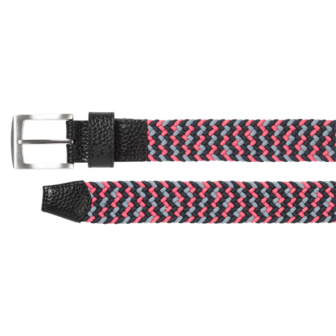 FootJoy Braided Golfriem Heren Zwart/Flint/hibiscus