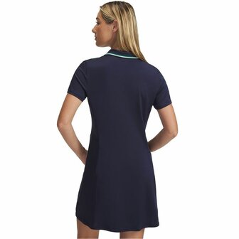 Under Armour Dames Korte Mouw Golfjurk Donkerblauw