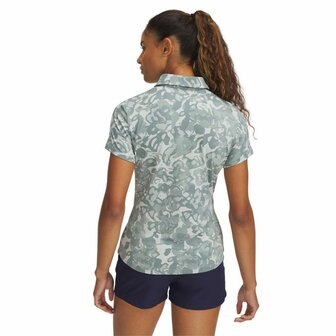 Under Armour Playoff 3.0 Printed Dames Polo Silica Green