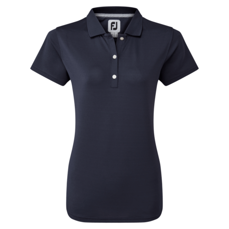 Footjoy Stretch Pique Solid Golfpolo Dames Navy