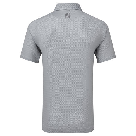 Golfpolo Heren Footjoy Octagon Print Lisle White