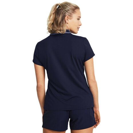 Dames Golfpolo Under Armour Iso-Chill SS Midnight Navy