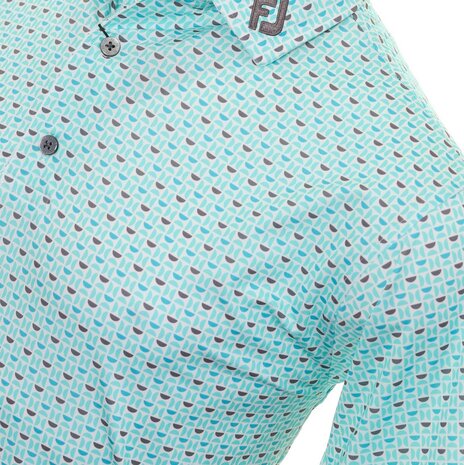 Golf Polo Men's Footjoy Half Moon Geo Print