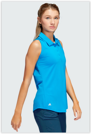 Adidas Ultimate Mouwloze Polo Kobalt