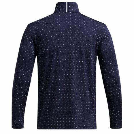 Under Armour Heren Playoff Printed 1/4 Zip Navy Wit Steel