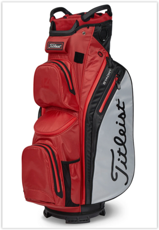 Cartbag Titleist Cart 14 StaDry Red Grey Black | 2023