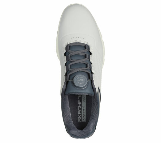 Skechers Go Golf Pro 6 SL Twist  Wit Charcoal Heren Golfschoenen