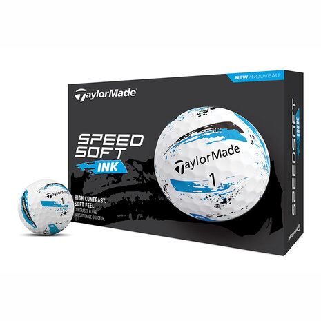 Golfballen Taylormade Speed Soft Ink Wit Blauw