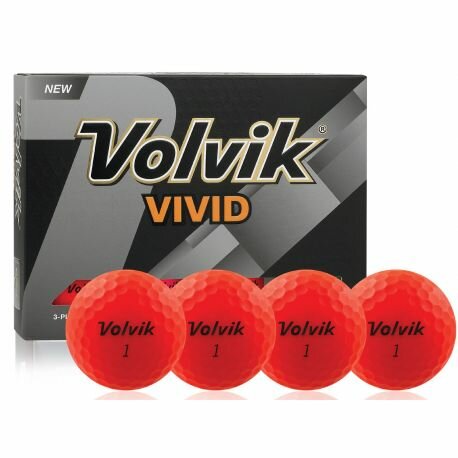 Volvik Vivid Golfballen Rood