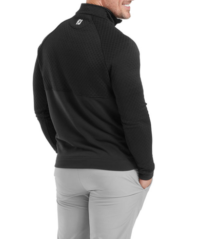 Footjoy Jacquard Thermal Cout Heren Midlayer Zwart