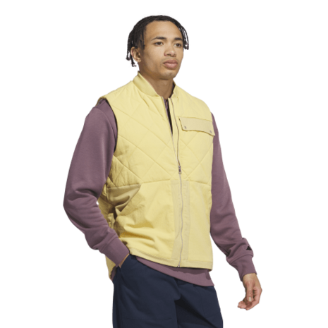  Adidas golfbodywarmer Heren Geel