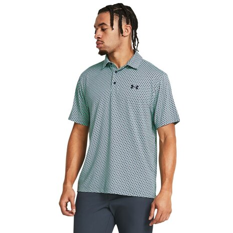 Under Armour Playoff Golfpolo 3.0 Printed-Links Starlight 