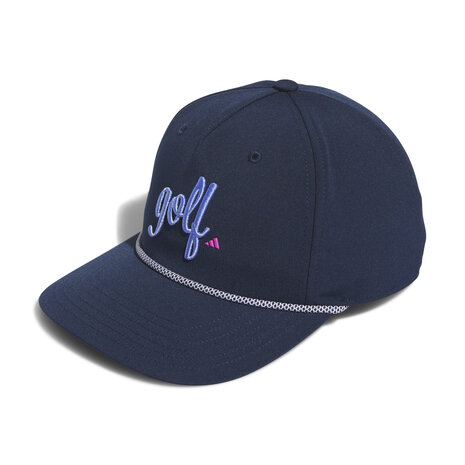 Golf Dames Cap Adidas 5 Panel Script Navy