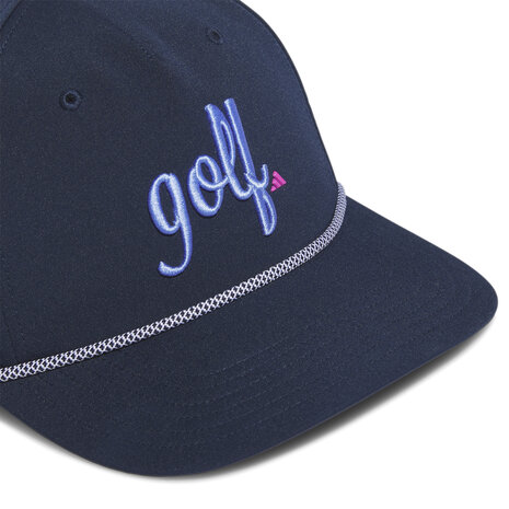 Golf Dames Cap Adidas 5 Panel Script Navy