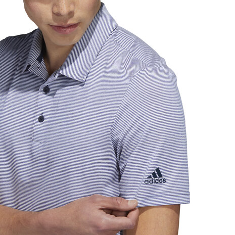 Heren Golfpolo Adidas Otman Pencil Stripe Navy