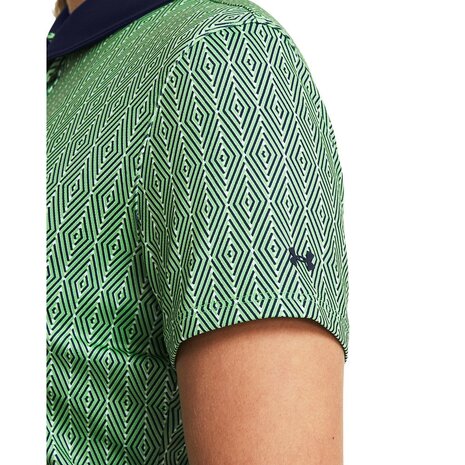 Dames Golfpolo Under Armour Playoff Ace Polo-Matrix Green Navy