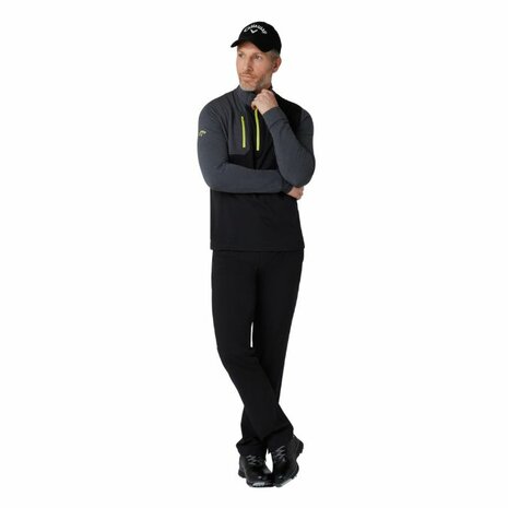 Callaway Aquapel Mixed Media 1/4 Zip Pullover Caviar